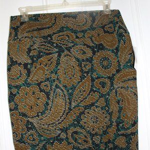 NWT LuLaRoe Pencil Cassie Skirt Paisley or Similar Print Lightweight Sz XL